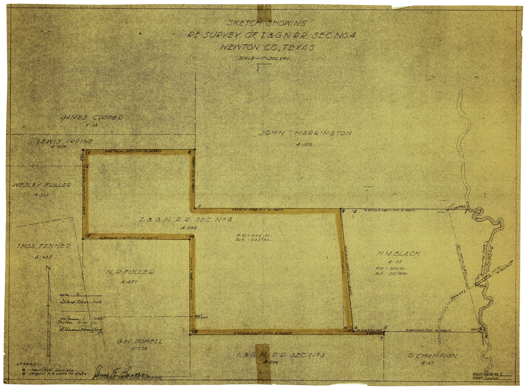 6844, Newton County Rolled Sketch 8, General Map Collection
