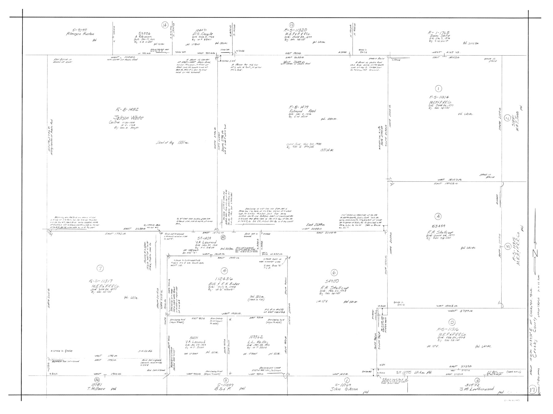 68451, Crosby County Working Sketch 17, General Map Collection