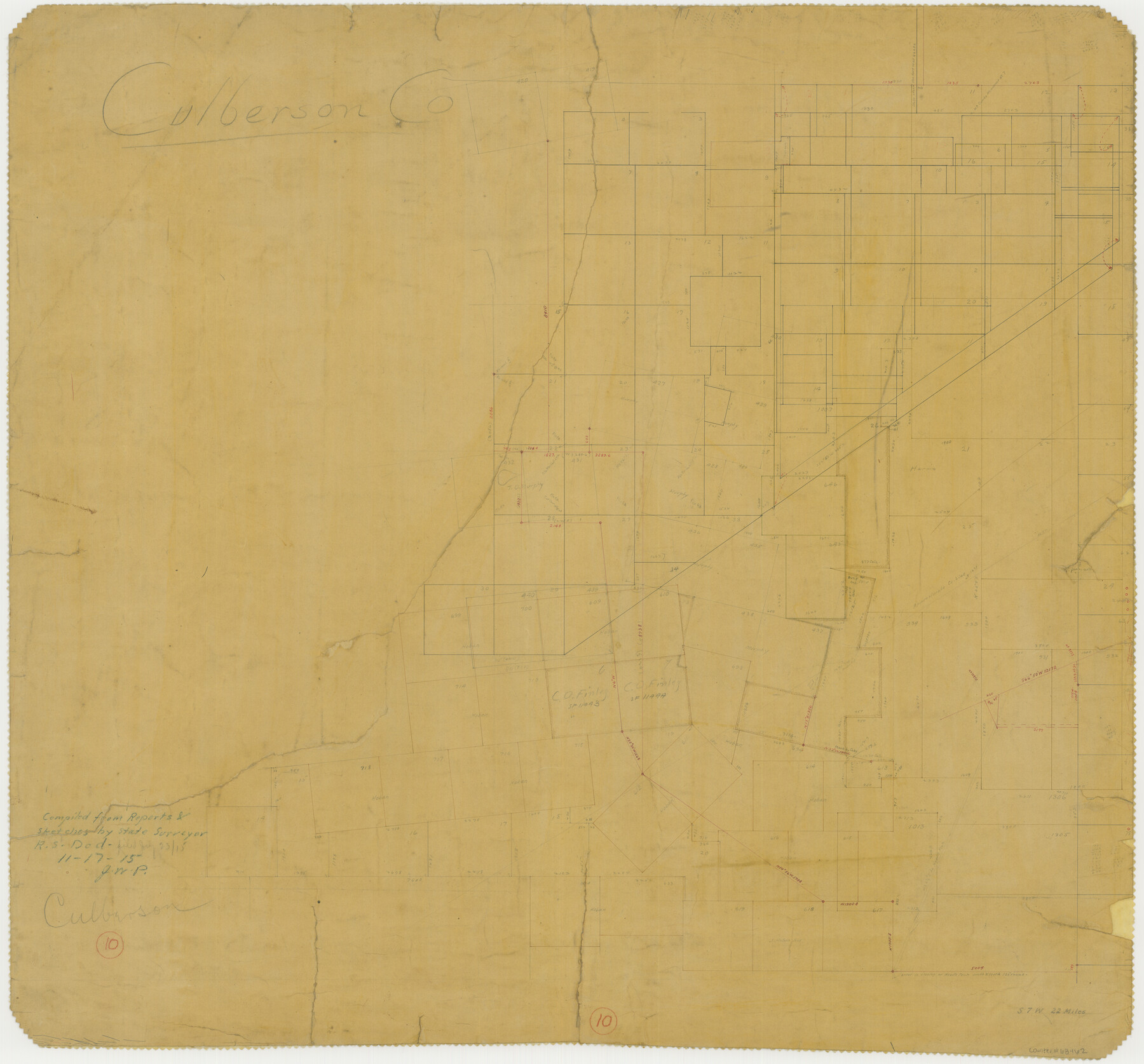 68462, Culberson County Working Sketch 10, General Map Collection