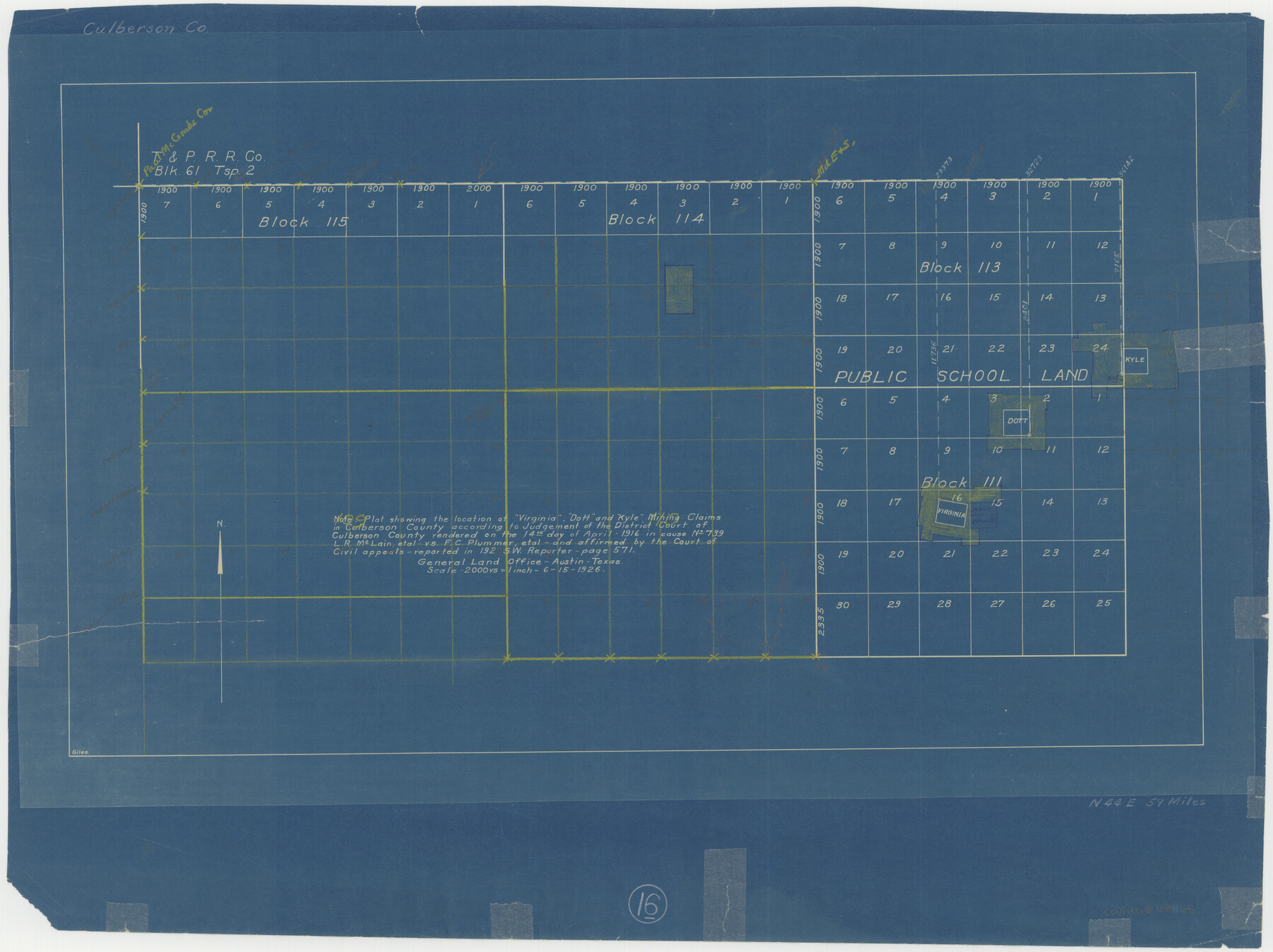 68468, Culberson County Working Sketch 16, General Map Collection