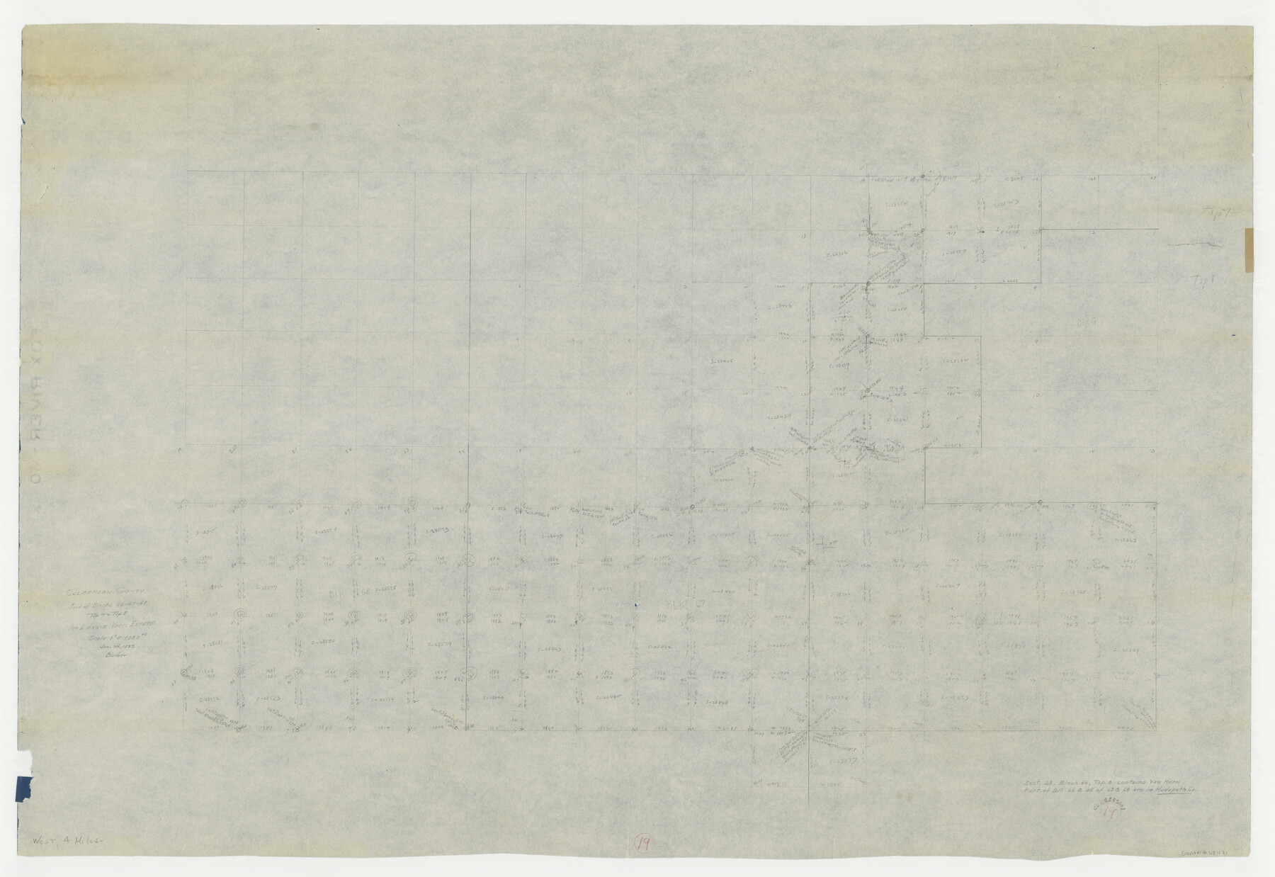 68471, Culberson County Working Sketch 19, General Map Collection