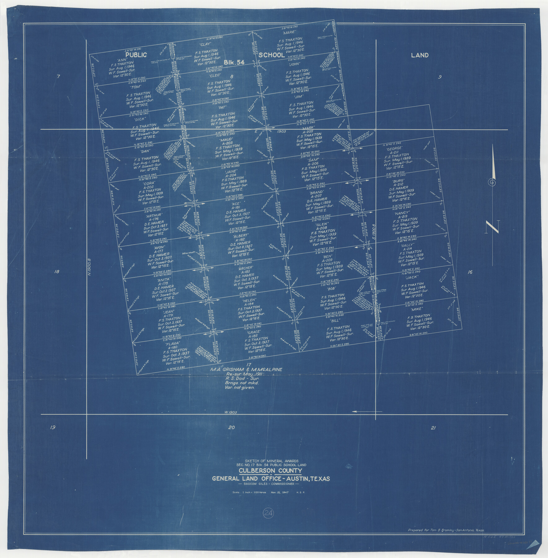 68477, Culberson County Working Sketch 24, General Map Collection