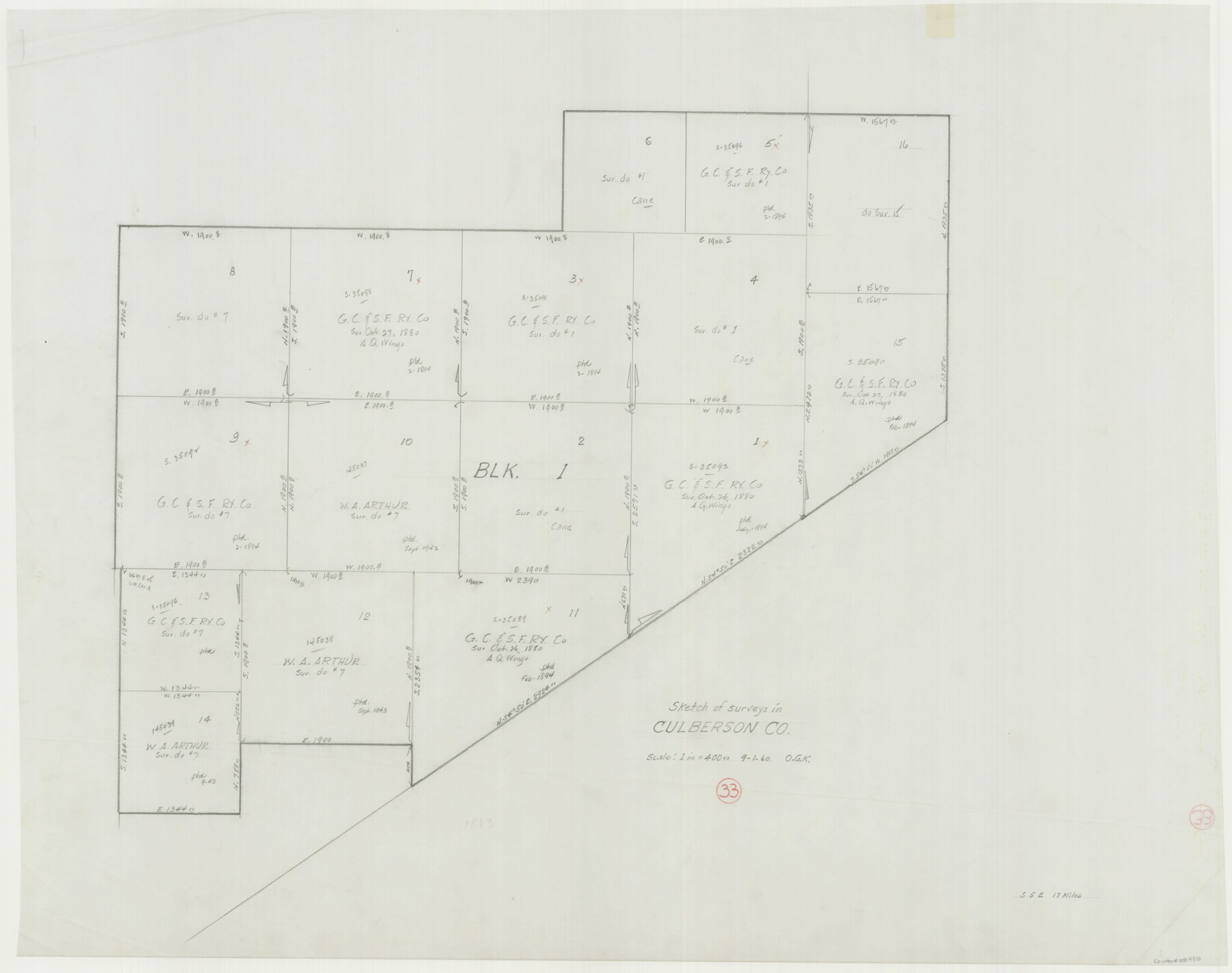 68486, Culberson County Working Sketch 33, General Map Collection