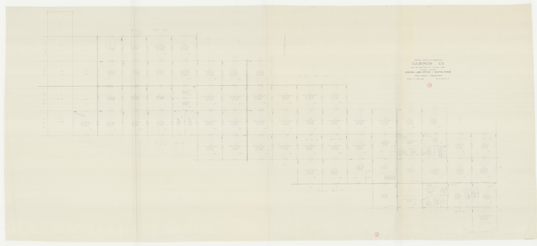 68492, Culberson County Working Sketch 39, General Map Collection