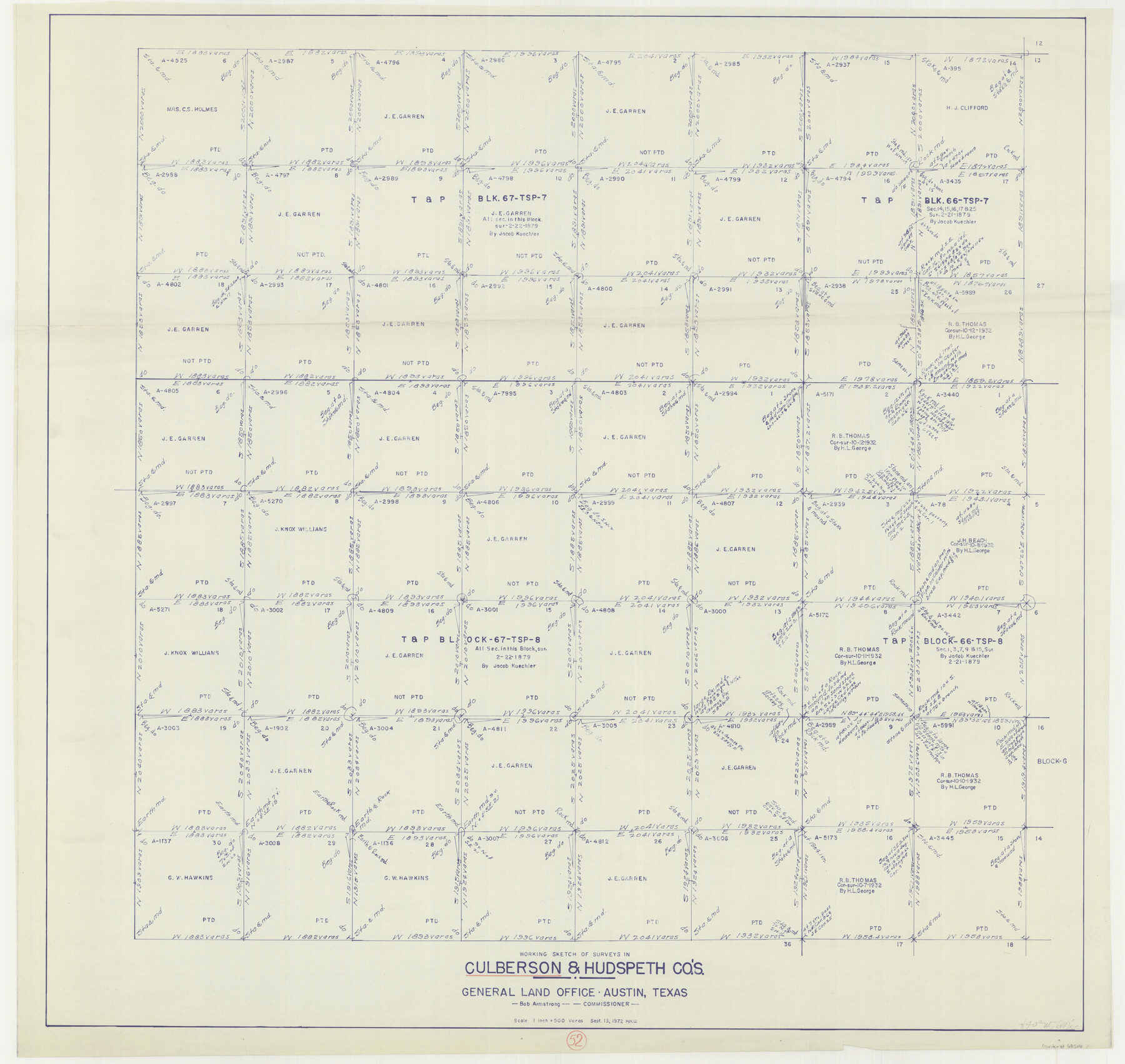68506, Culberson County Working Sketch 52, General Map Collection