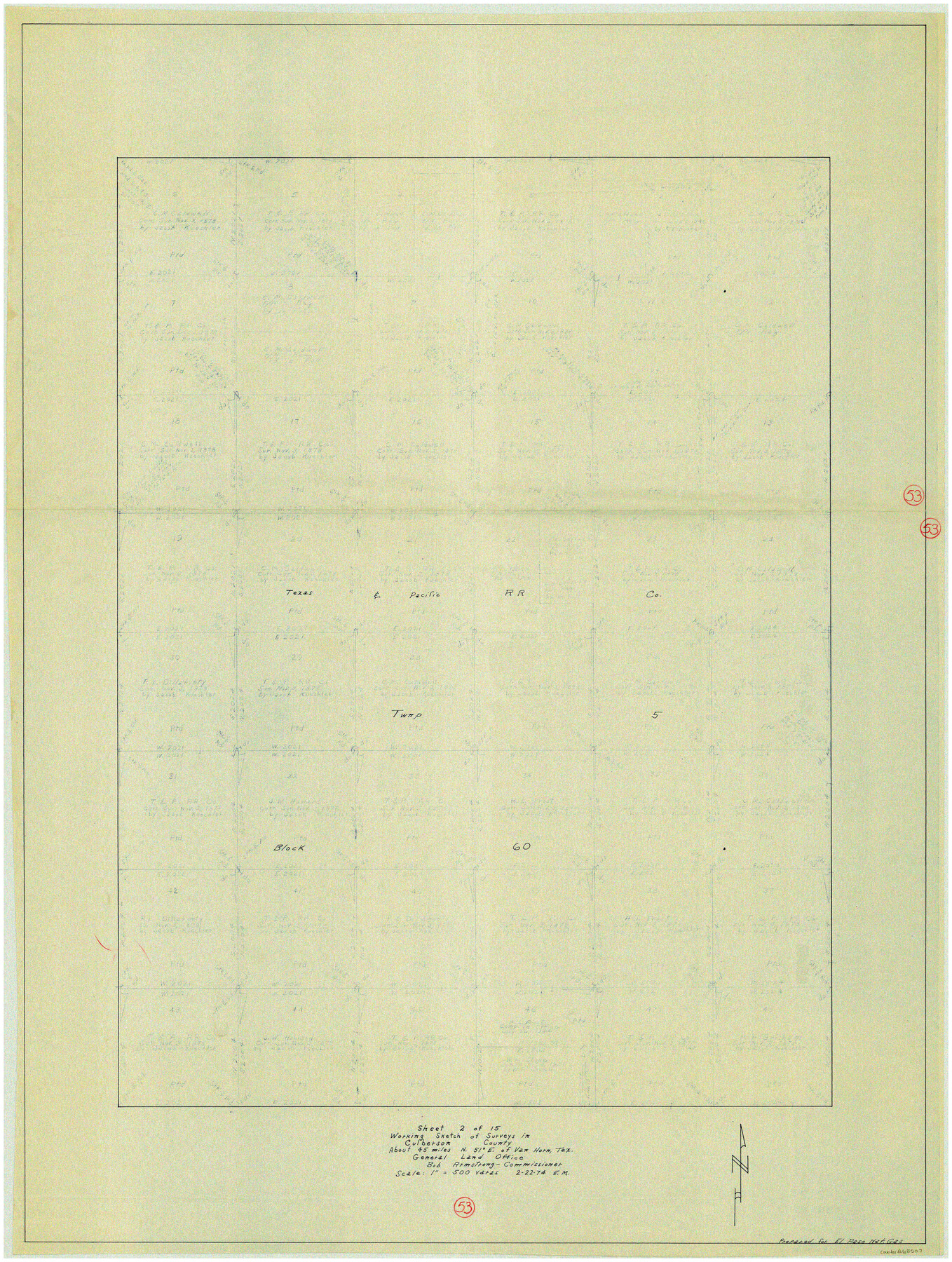 68507, Culberson County Working Sketch 53, General Map Collection