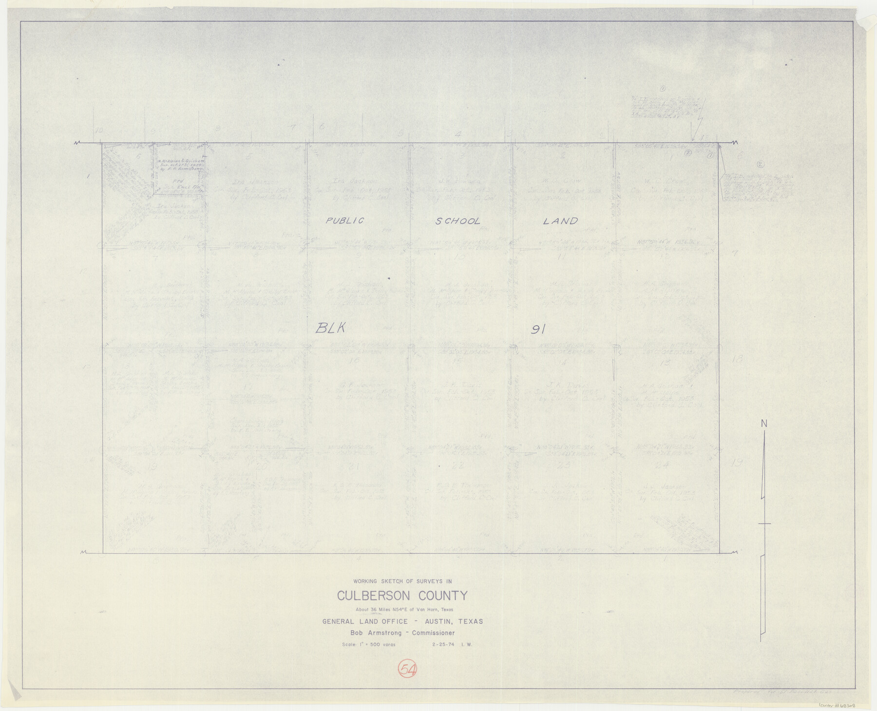 68508, Culberson County Working Sketch 54, General Map Collection