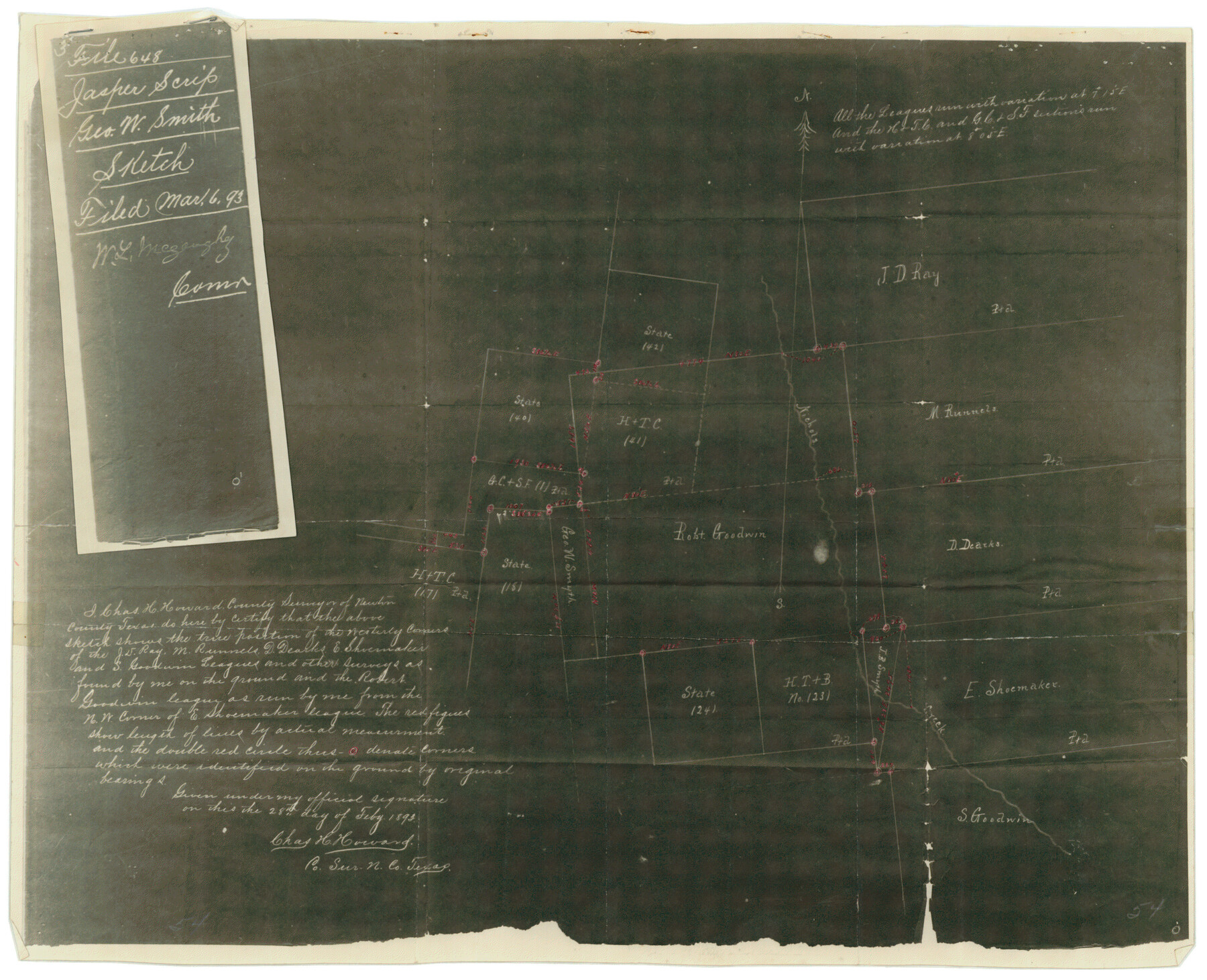 6851, Newton County Rolled Sketch 24, General Map Collection
