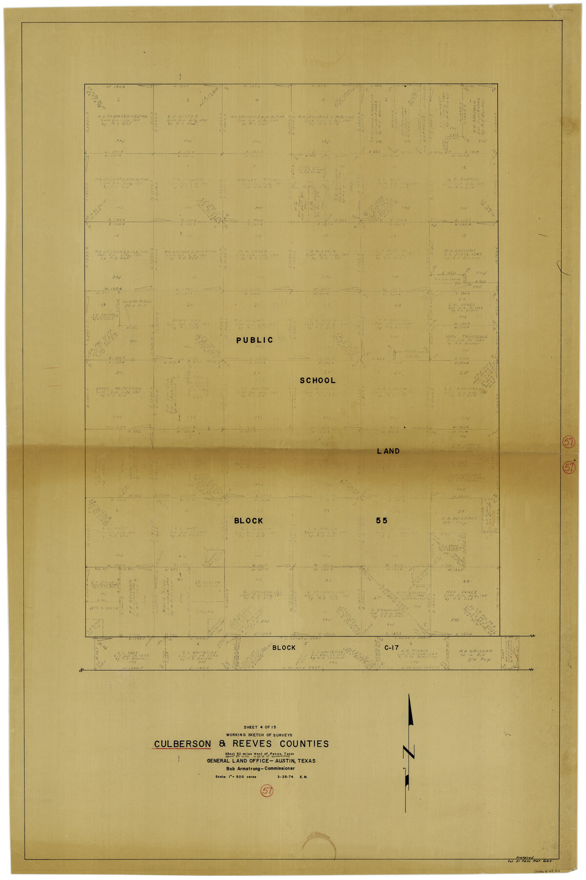 68511, Culberson County Working Sketch 57, General Map Collection
