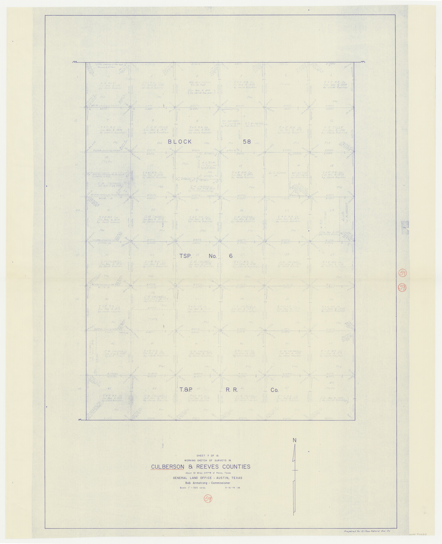 68513, Culberson County Working Sketch 59, General Map Collection