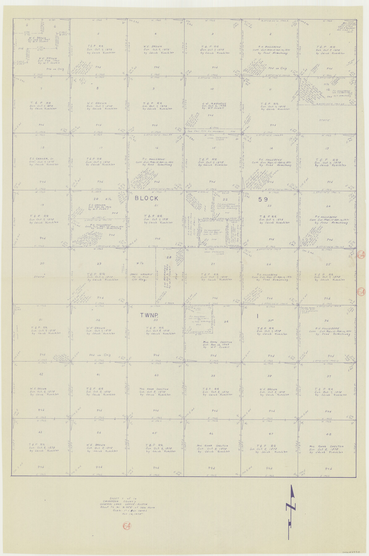 68518, Culberson County Working Sketch 64, General Map Collection