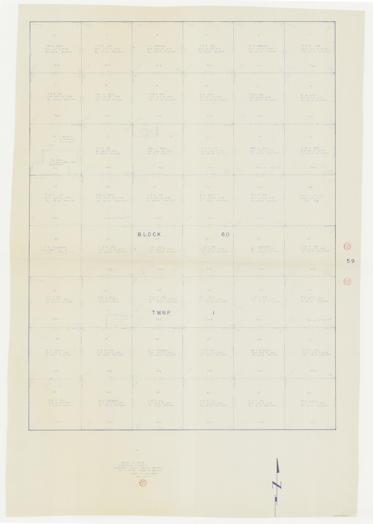 68519, Culberson County Working Sketch 65, General Map Collection