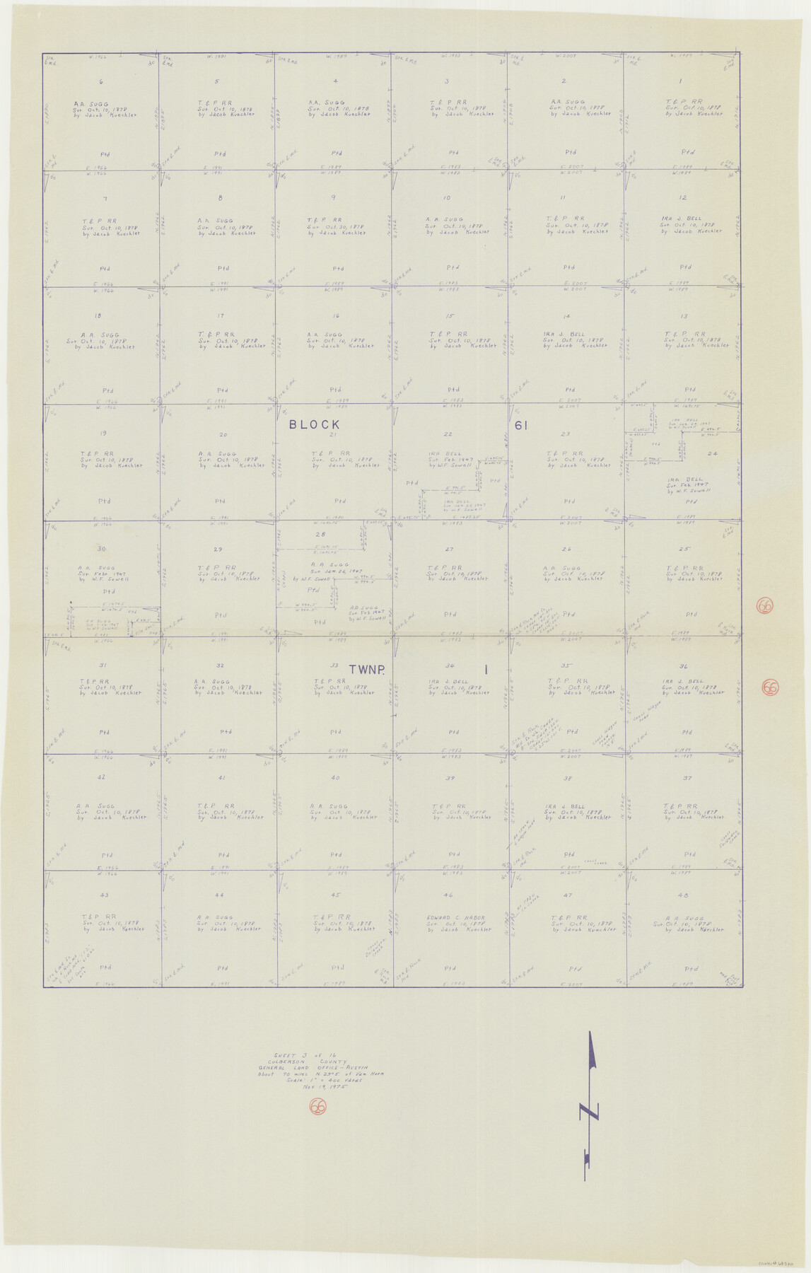 68520, Culberson County Working Sketch 66, General Map Collection