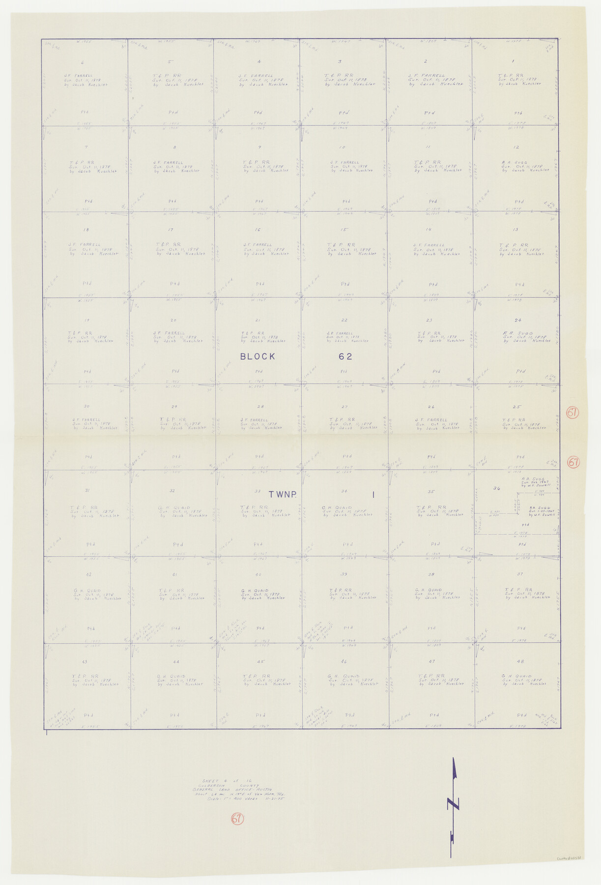 68521, Culberson County Working Sketch 67, General Map Collection