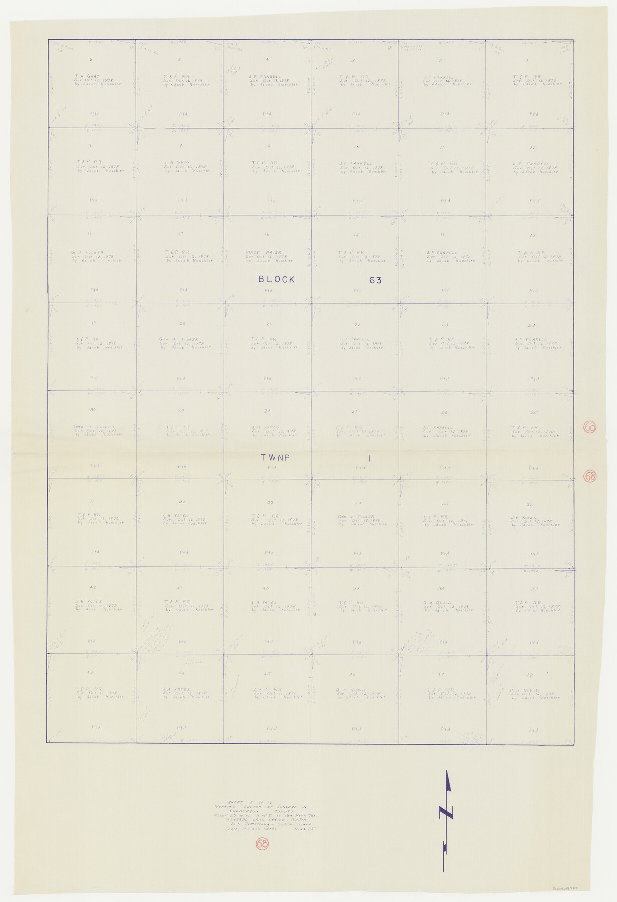 68522, Culberson County Working Sketch 68, General Map Collection