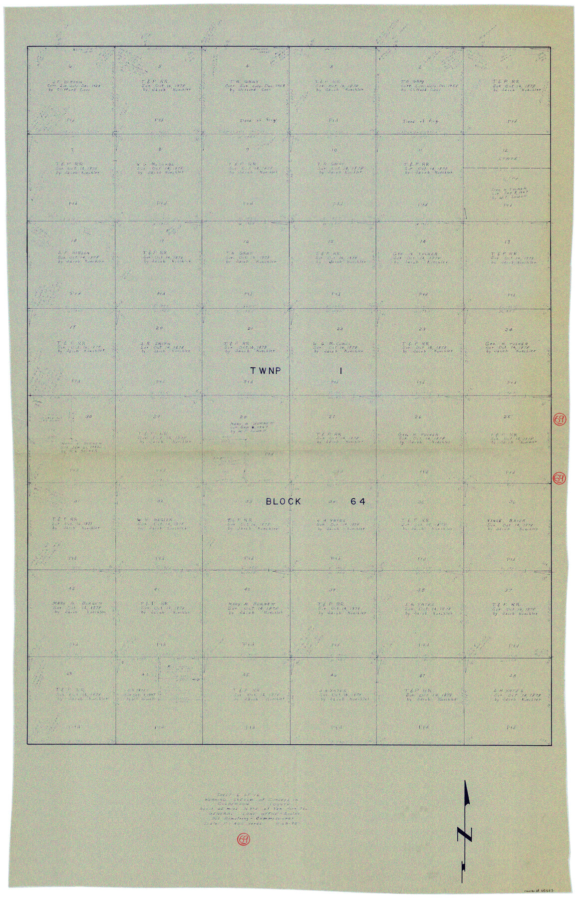 68523, Culberson County Working Sketch 69, General Map Collection
