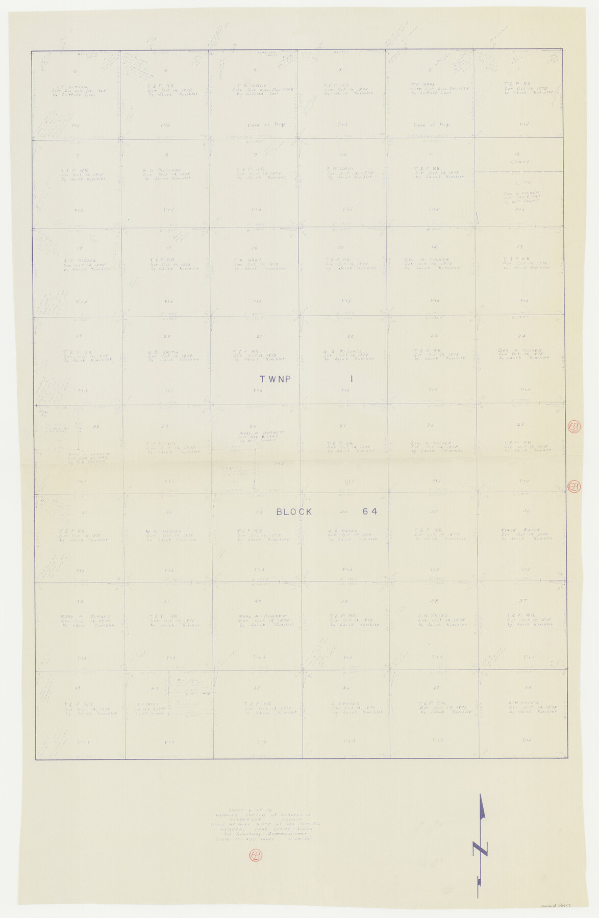 68523, Culberson County Working Sketch 69, General Map Collection