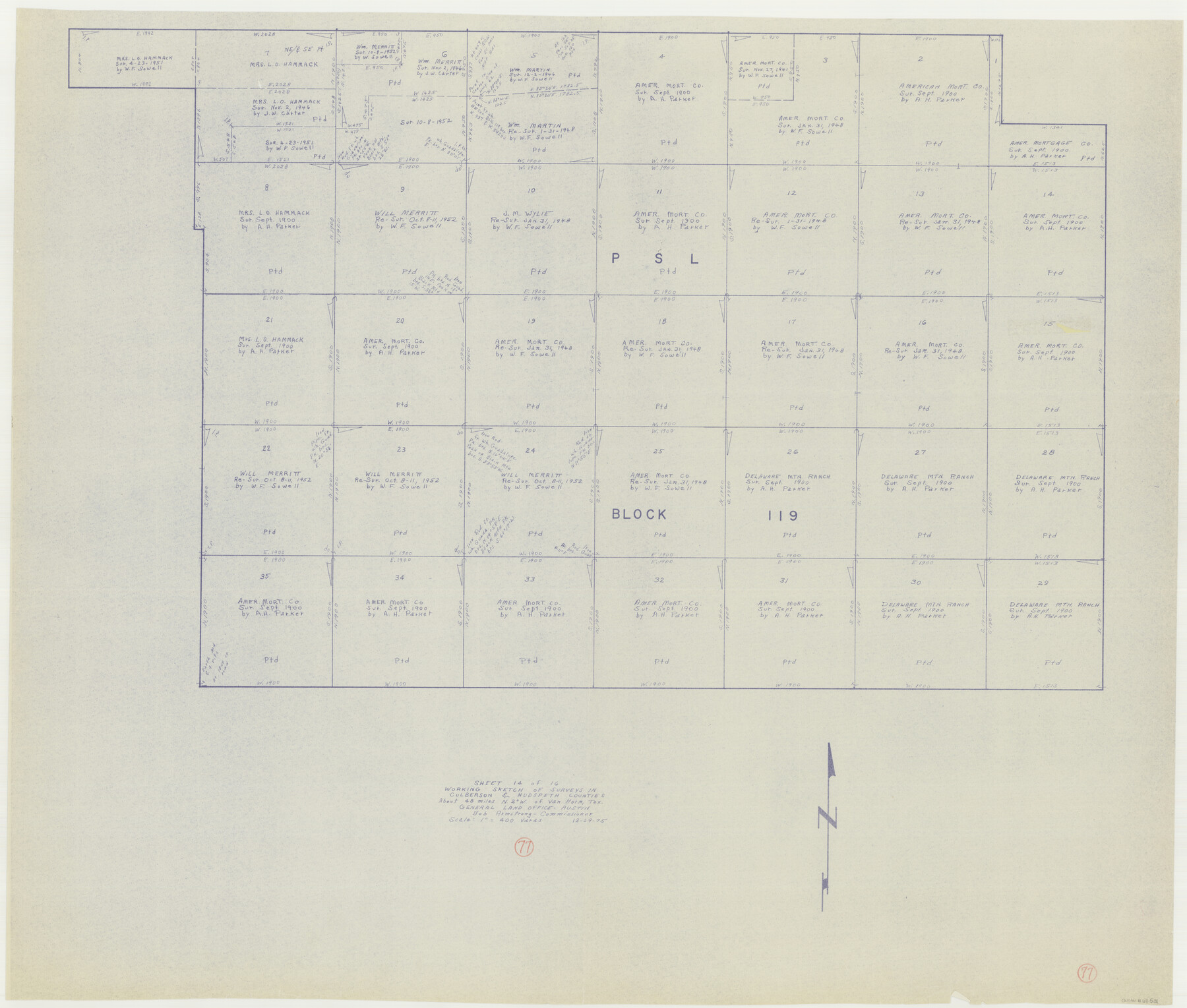 68531, Culberson County Working Sketch 77, General Map Collection