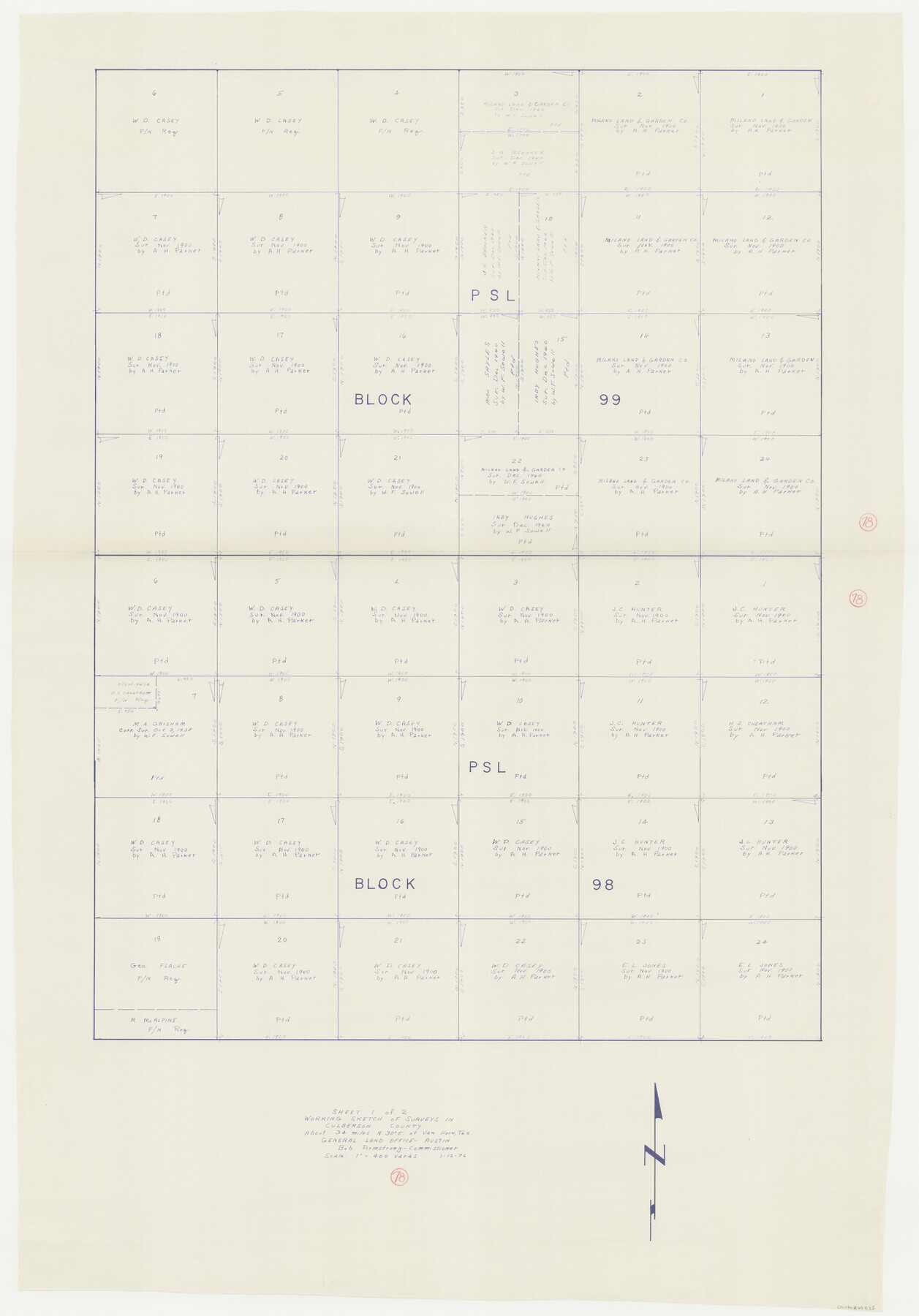 68532, Culberson County Working Sketch 78, General Map Collection