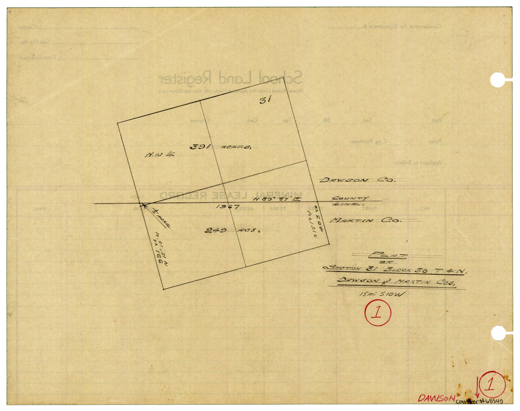 68545, Dawson County Working Sketch 1, General Map Collection
