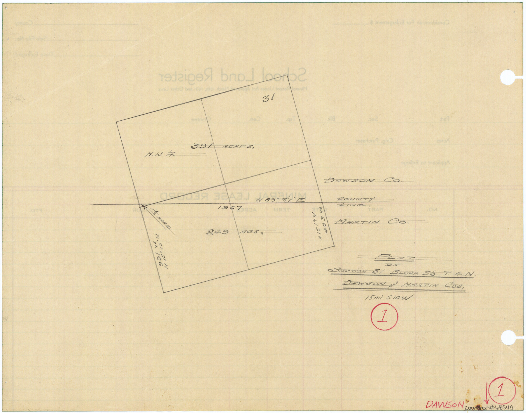 68545, Dawson County Working Sketch 1, General Map Collection