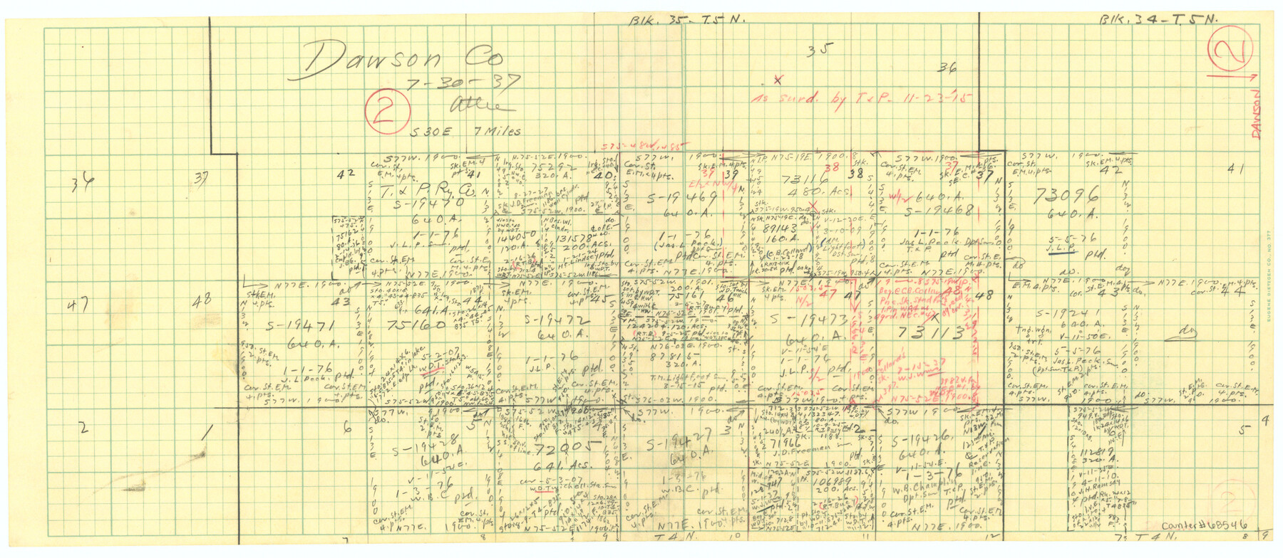 68546, Dawson County Working Sketch 2, General Map Collection