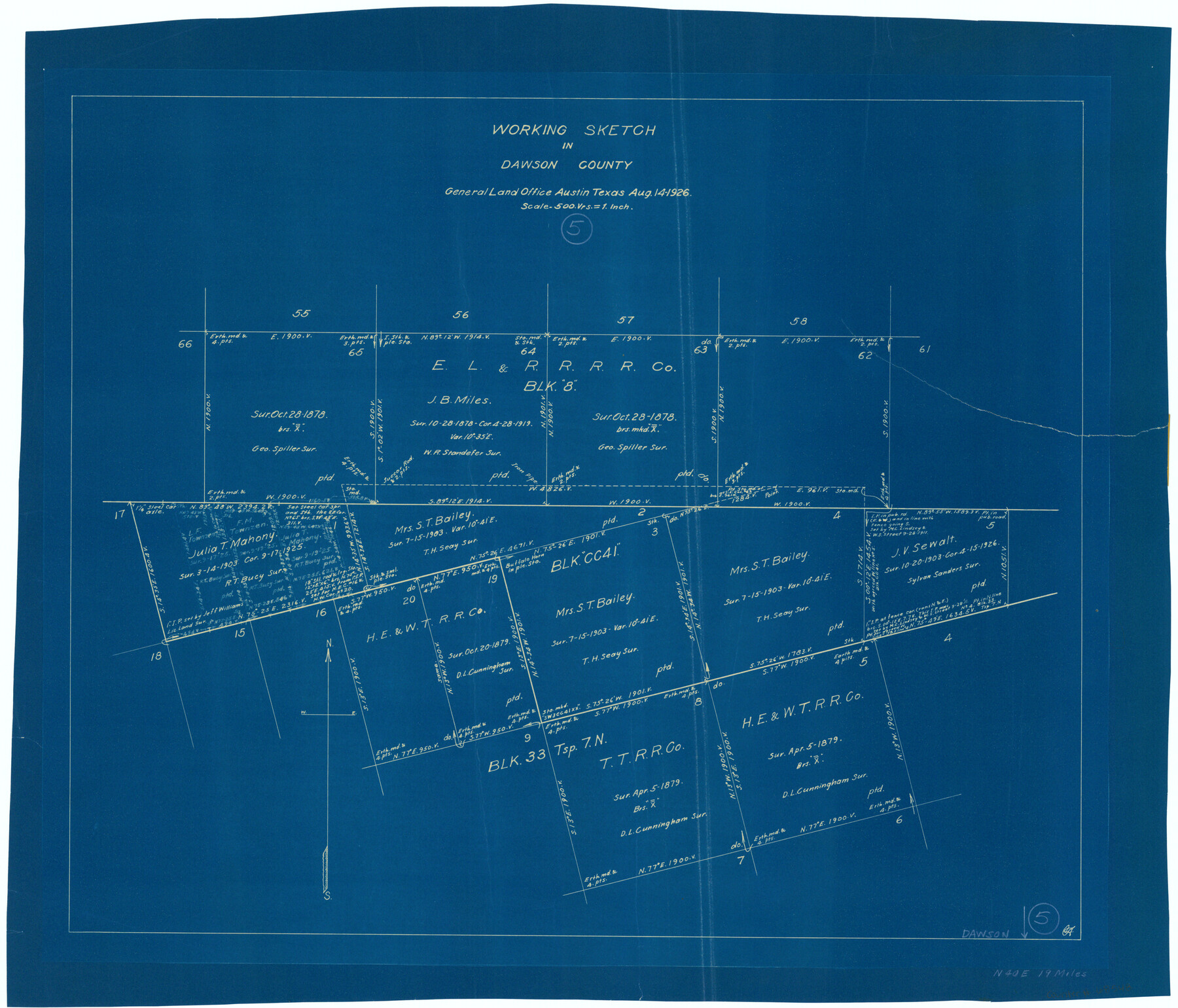 68548, Dawson County Working Sketch 5, General Map Collection