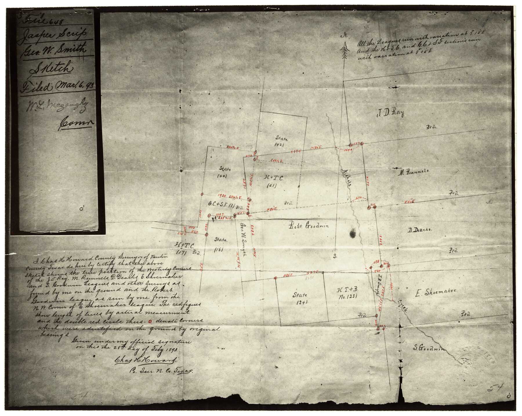 6855, Newton County Rolled Sketch 25, General Map Collection
