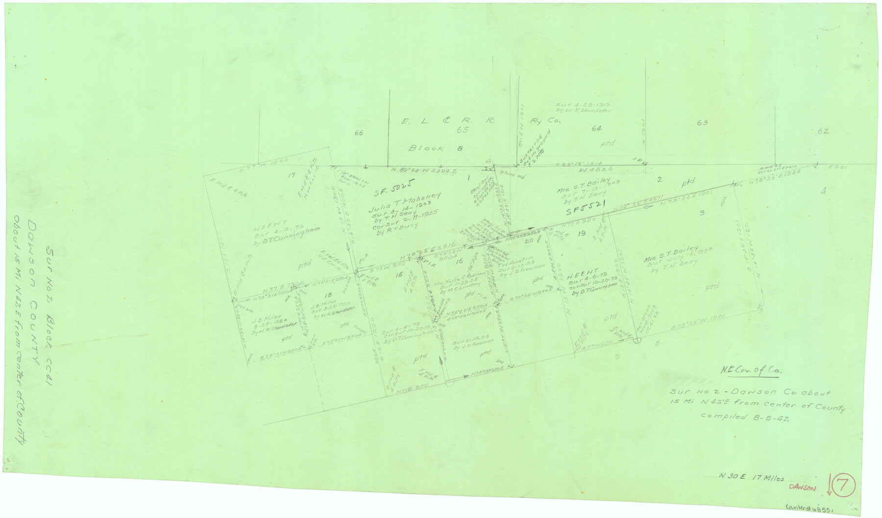 68551, Dawson County Working Sketch 7, General Map Collection