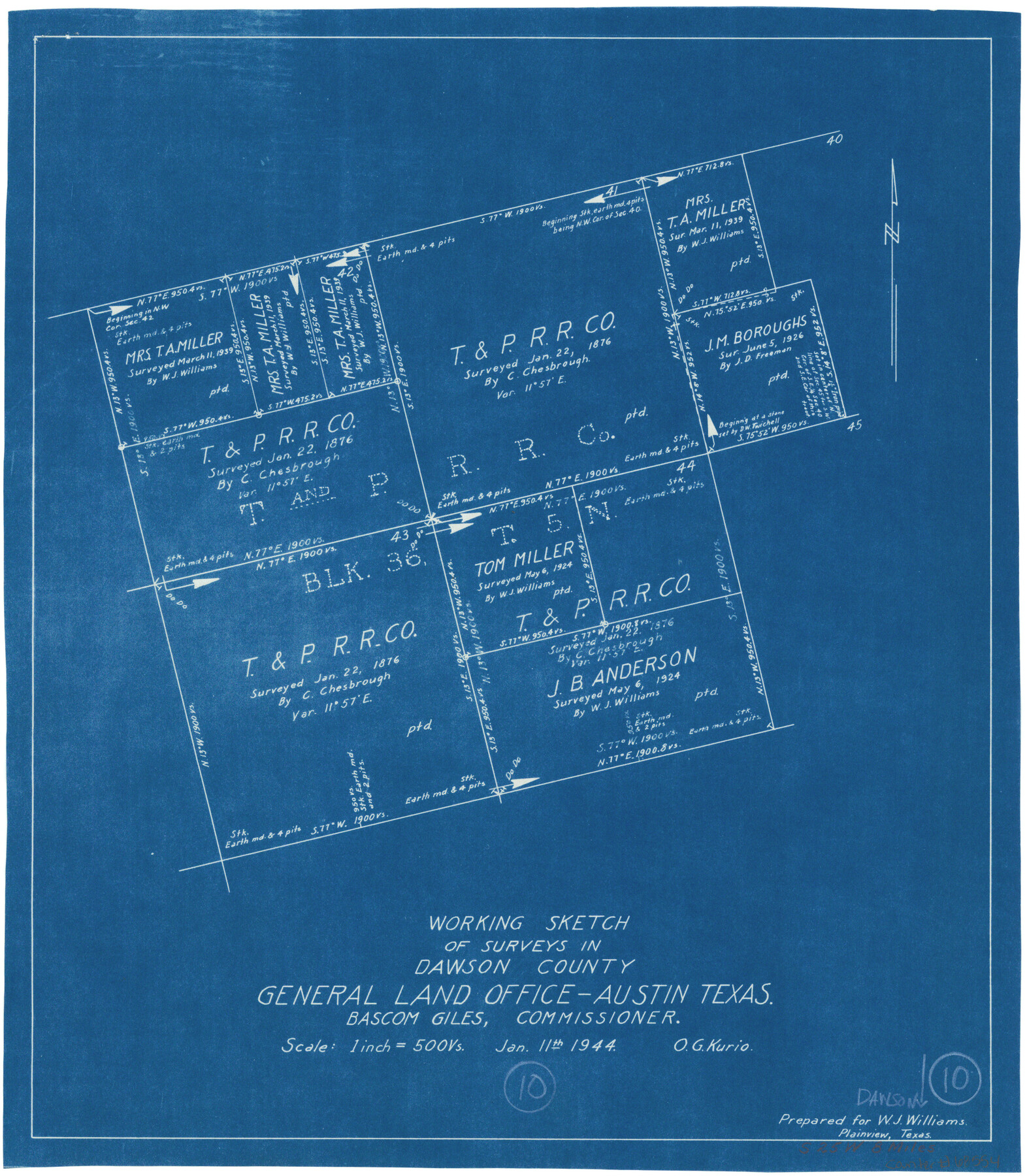 68554, Dawson County Working Sketch 10, General Map Collection