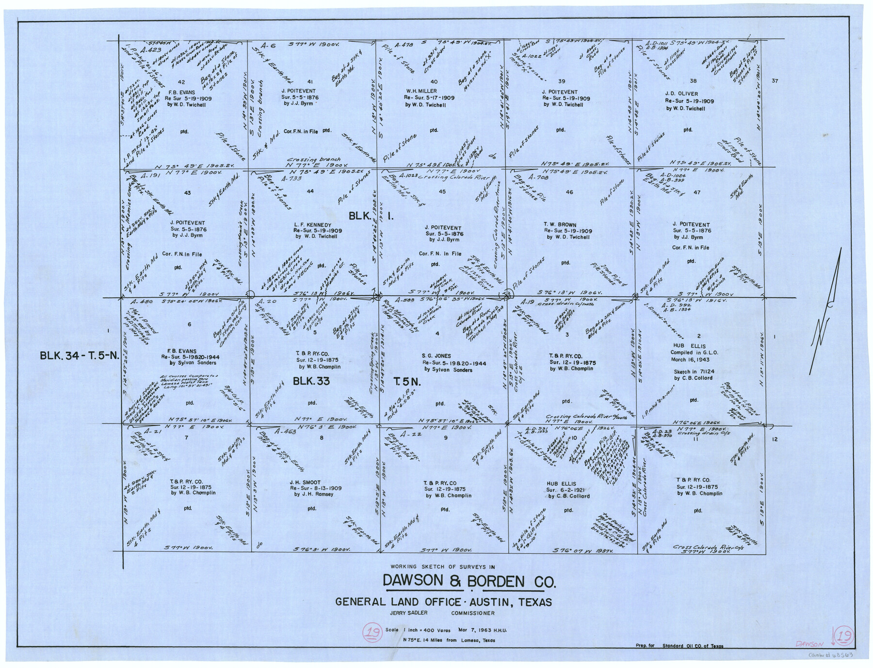 68563, Dawson County Working Sketch 19, General Map Collection