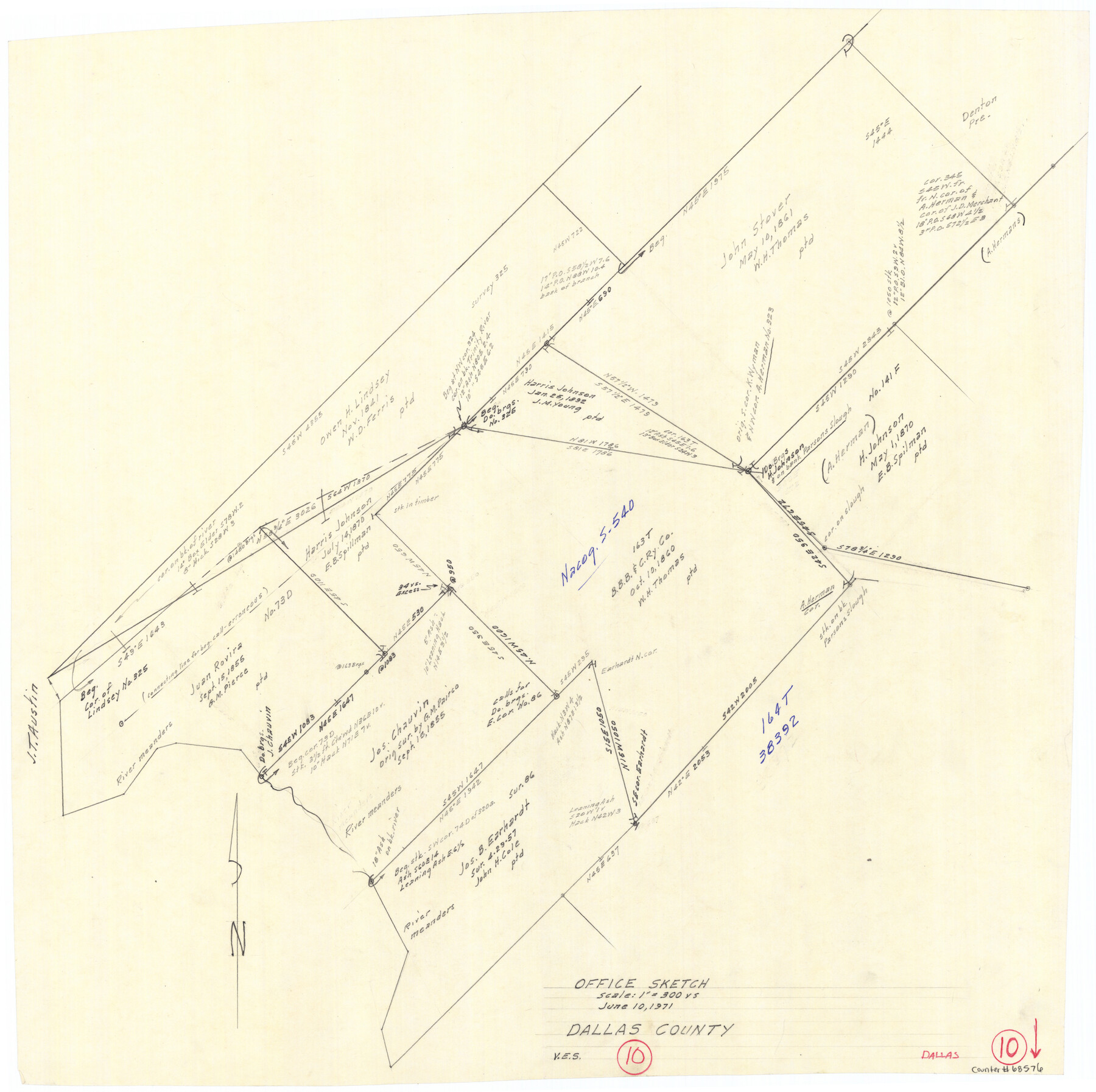 68576, Dallas County Working Sketch 10, General Map Collection