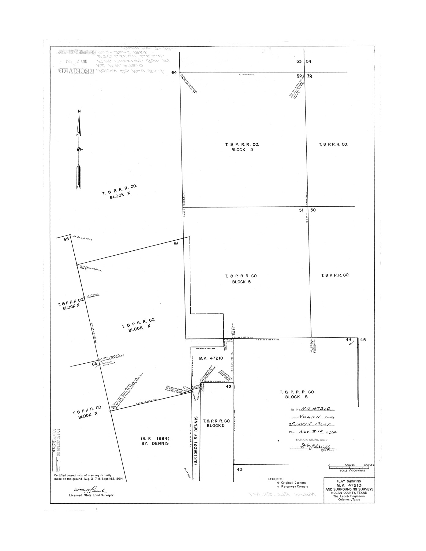 6859, Nolan County Rolled Sketch 1, General Map Collection