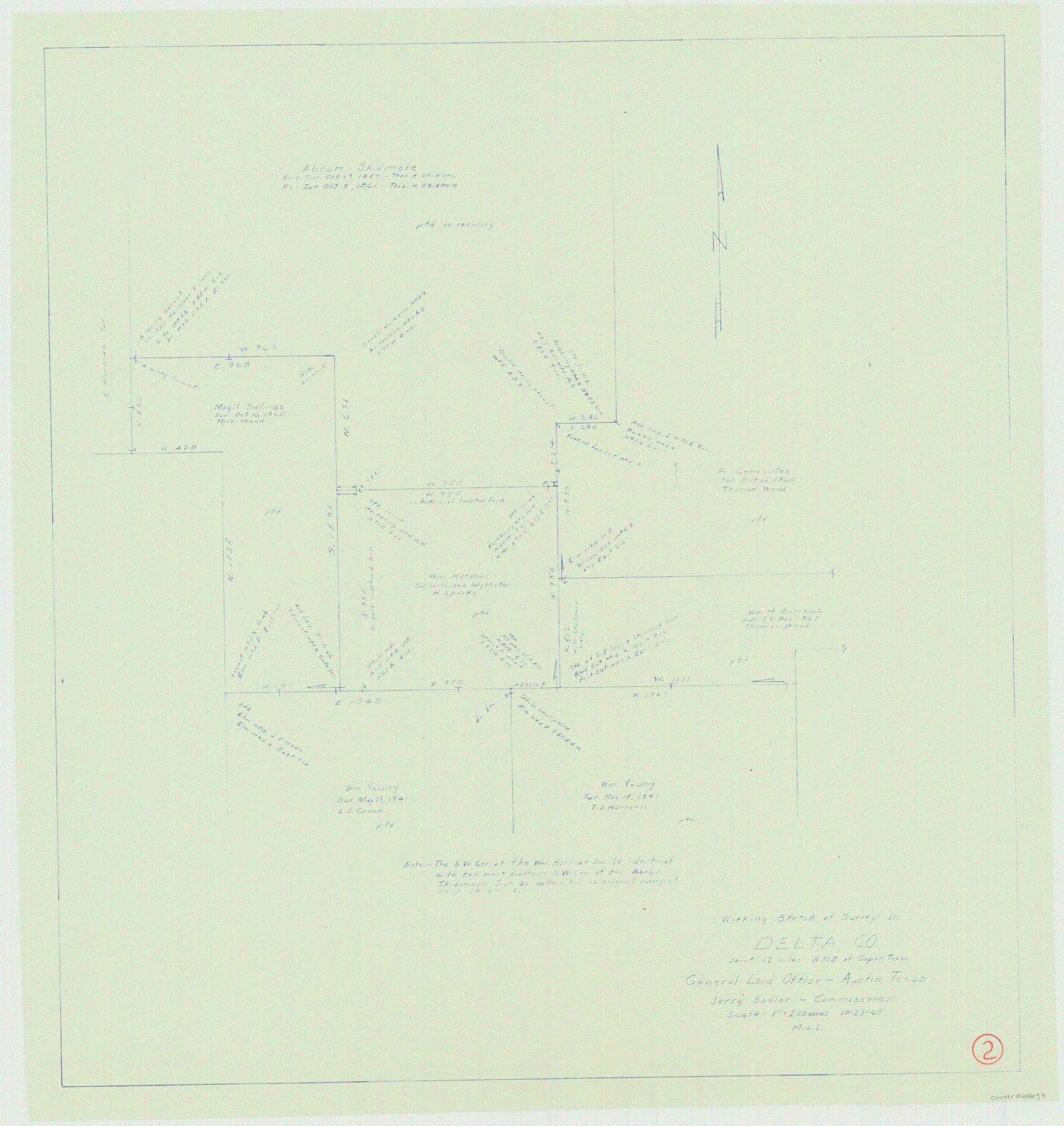 68639, Delta County Working Sketch 2, General Map Collection