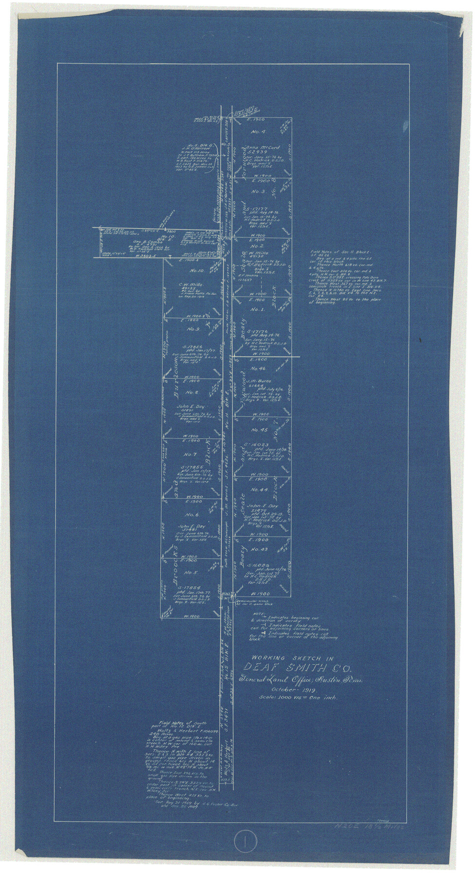 68641, Deaf Smith County Working Sketch 1, General Map Collection