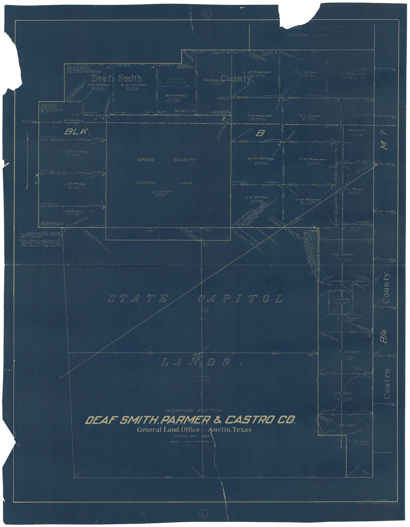 68642, Deaf Smith County Working Sketch 2, General Map Collection
