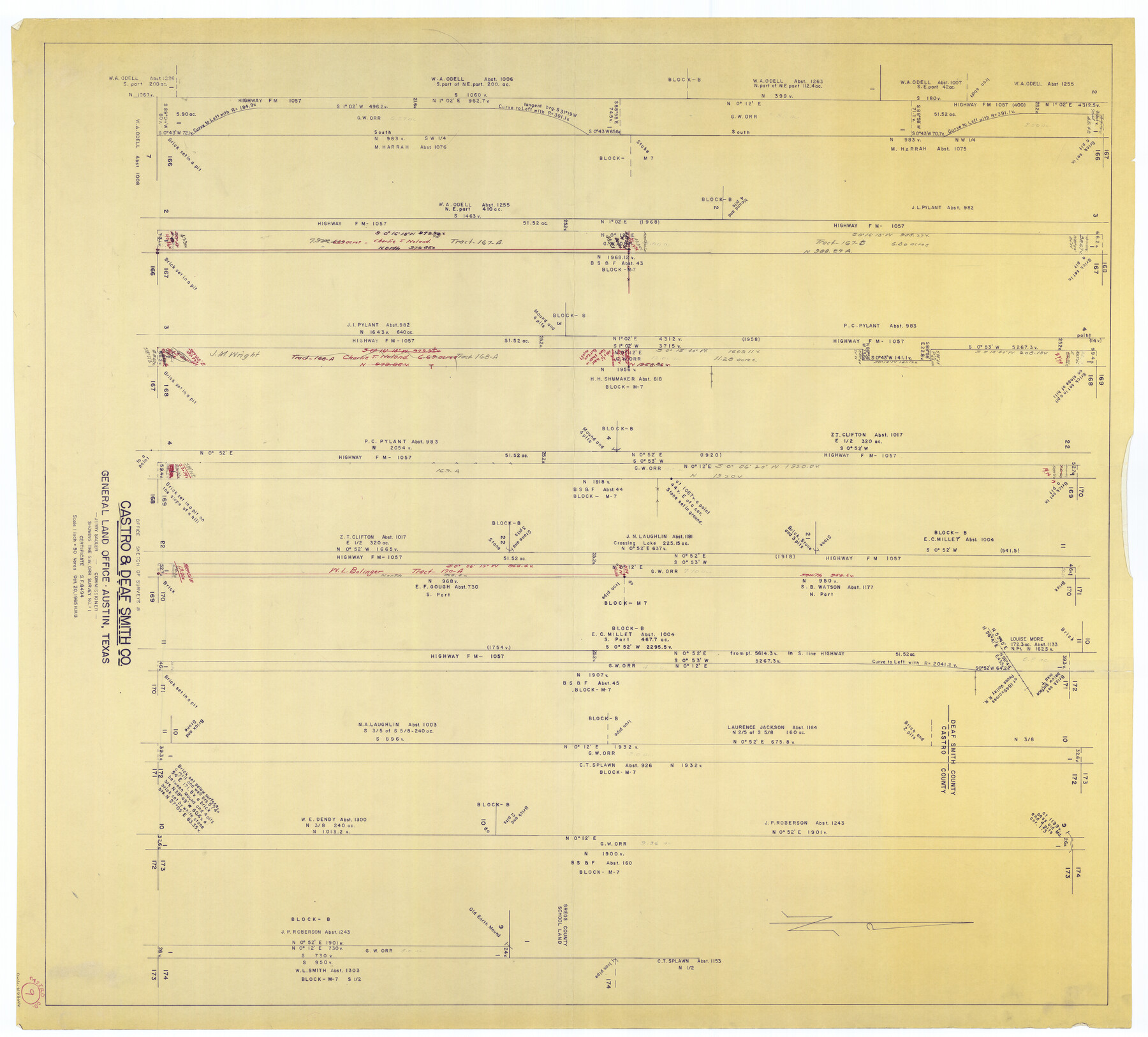 68646, Castro County Working Sketch 9, General Map Collection