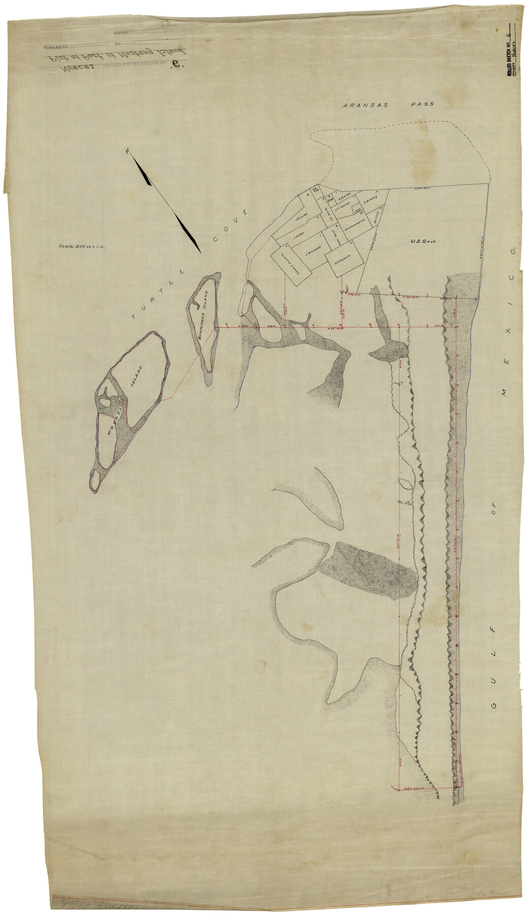 6867, Nueces County Rolled Sketch 6, General Map Collection
