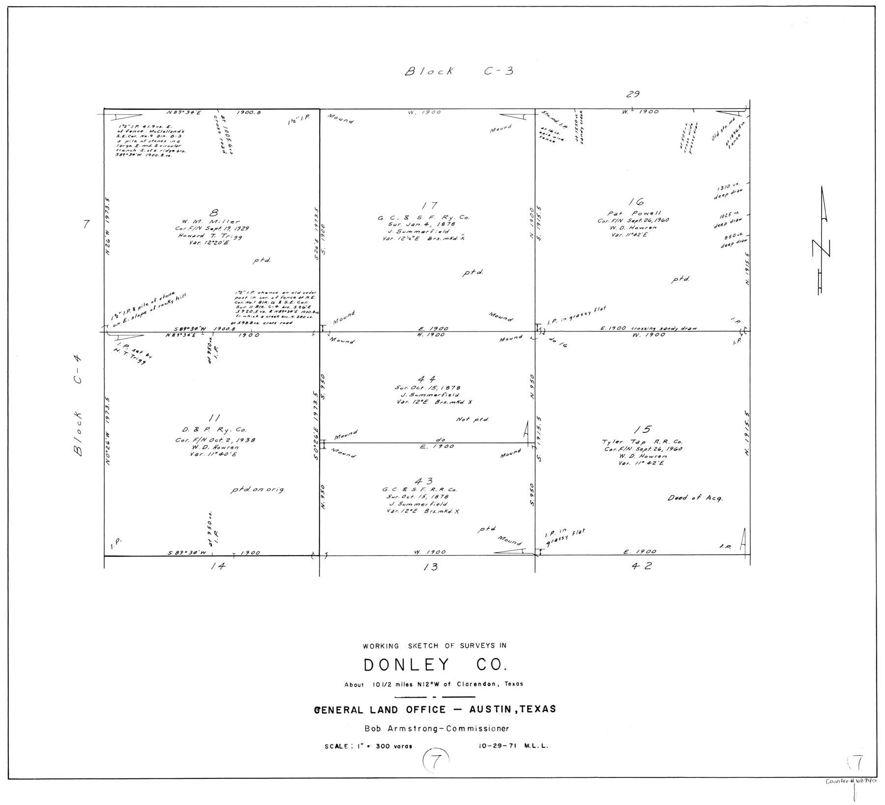 68740, Donley County Working Sketch 7, General Map Collection