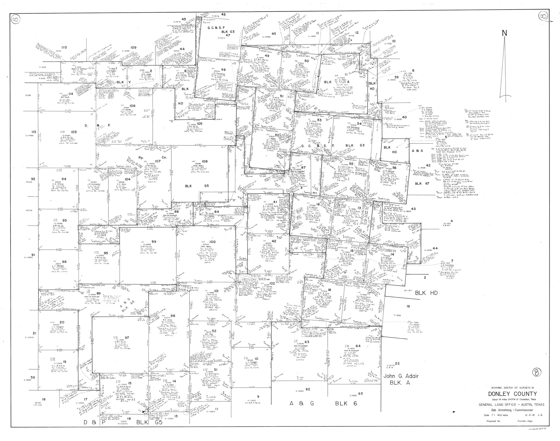 68741, Donley County Working Sketch 8, General Map Collection