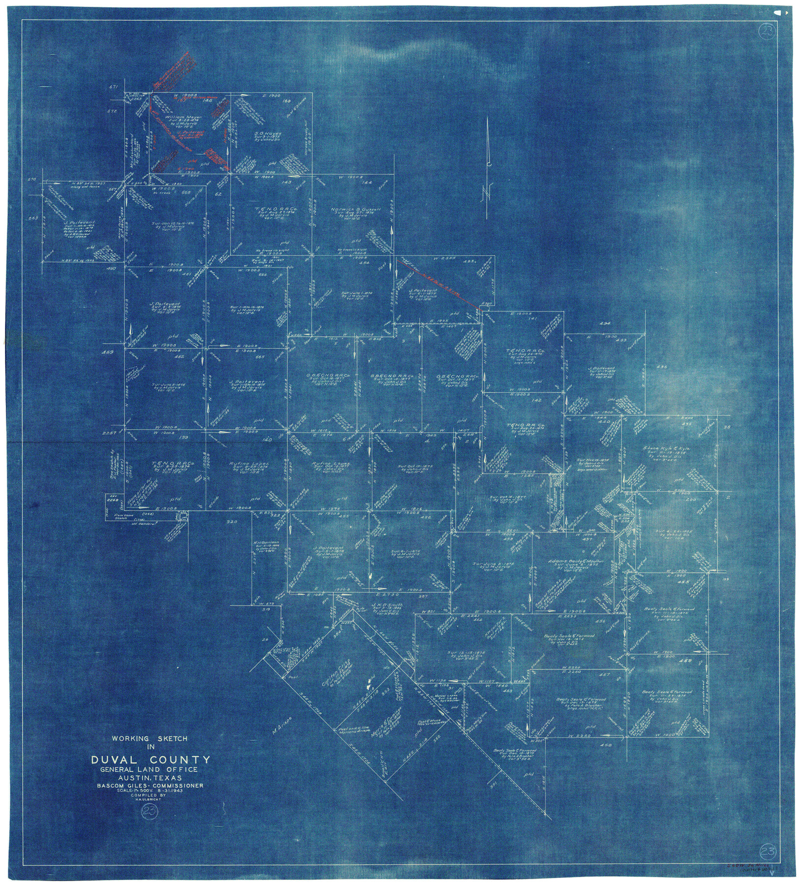 68747, Duval County Working Sketch 23, General Map Collection
