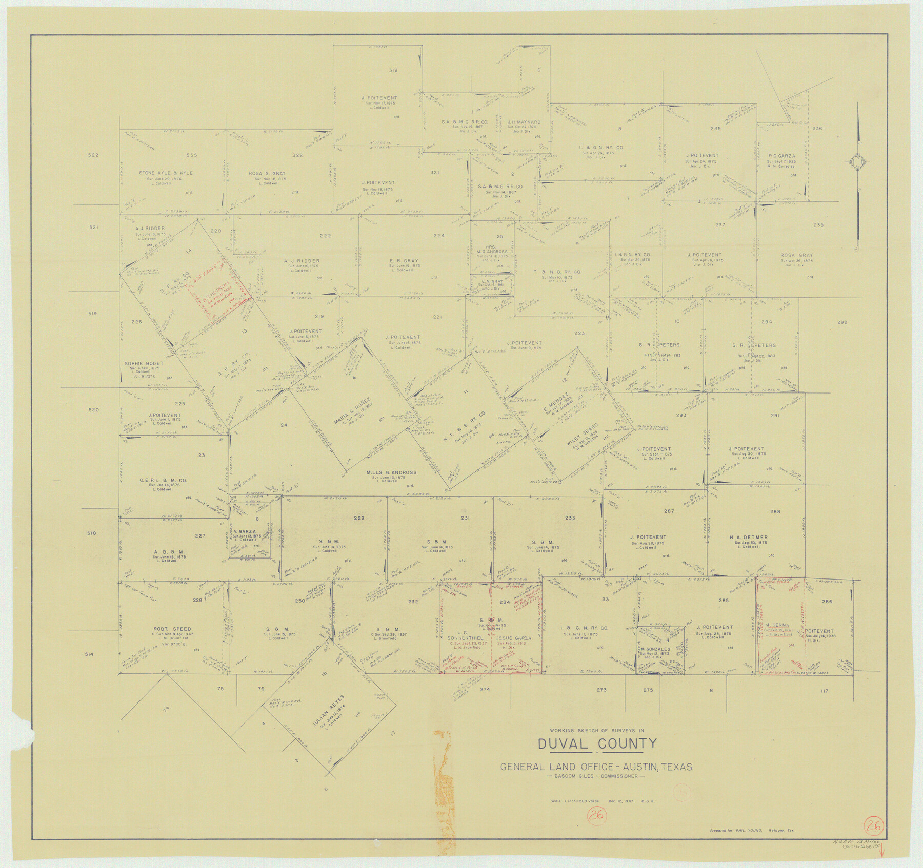 68750, Duval County Working Sketch 26, General Map Collection