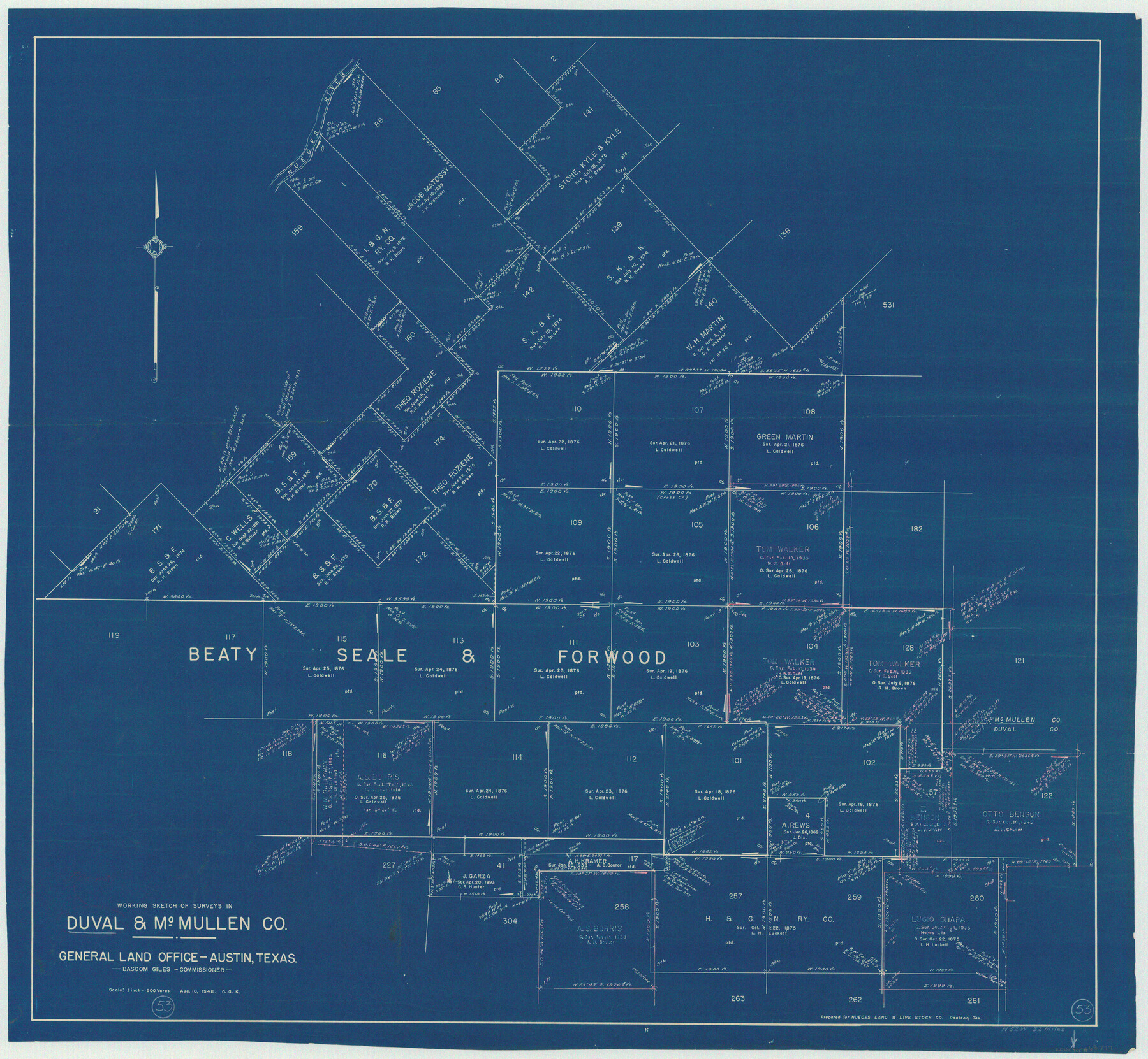 68777, Duval County Working Sketch 53, General Map Collection