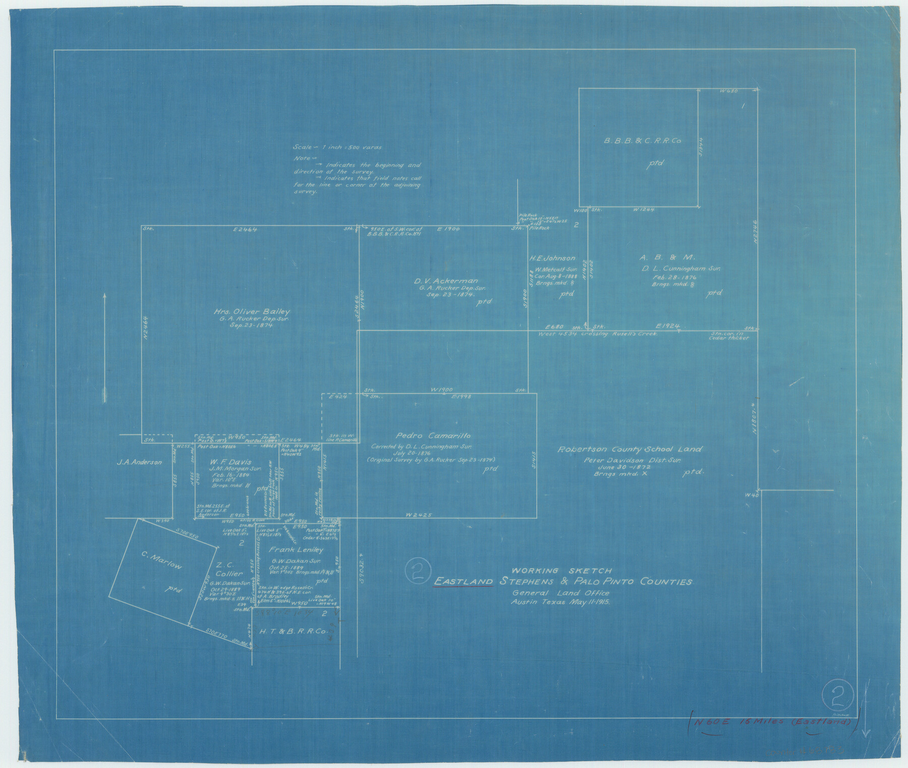 68783, Eastland County Working Sketch 2, General Map Collection
