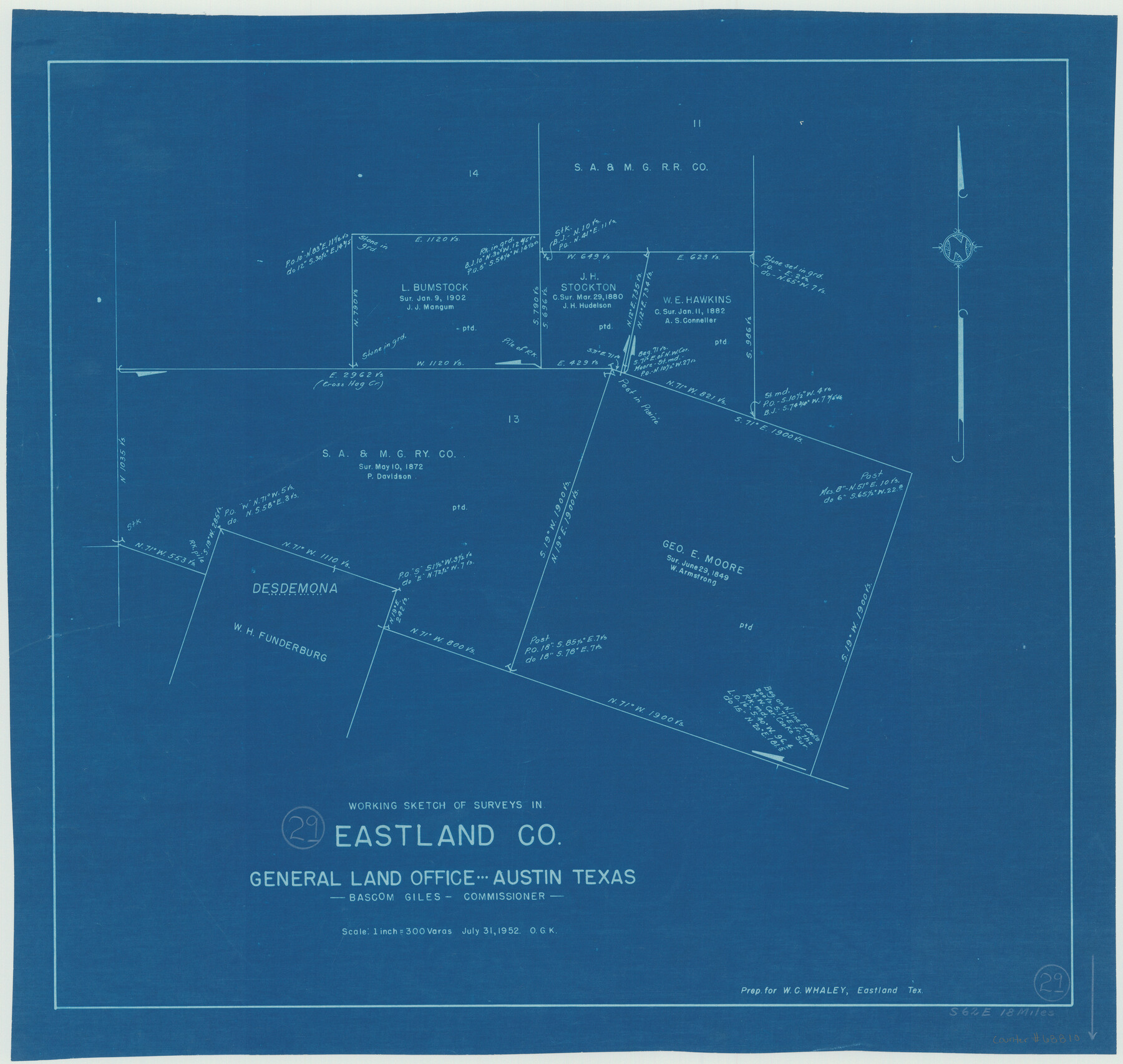 68810, Eastland County Working Sketch 29, General Map Collection