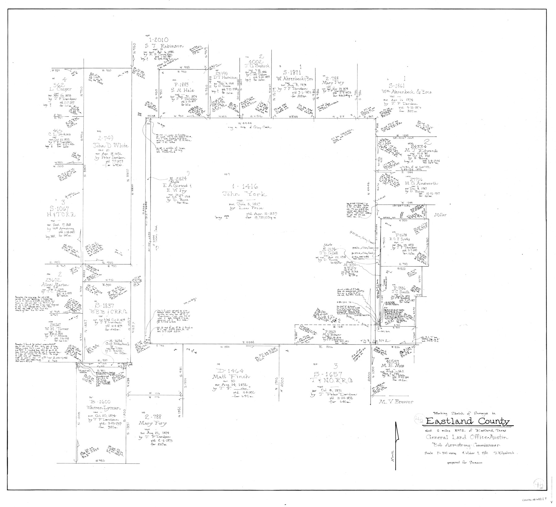 68827, Eastland County Working Sketch 46, General Map Collection