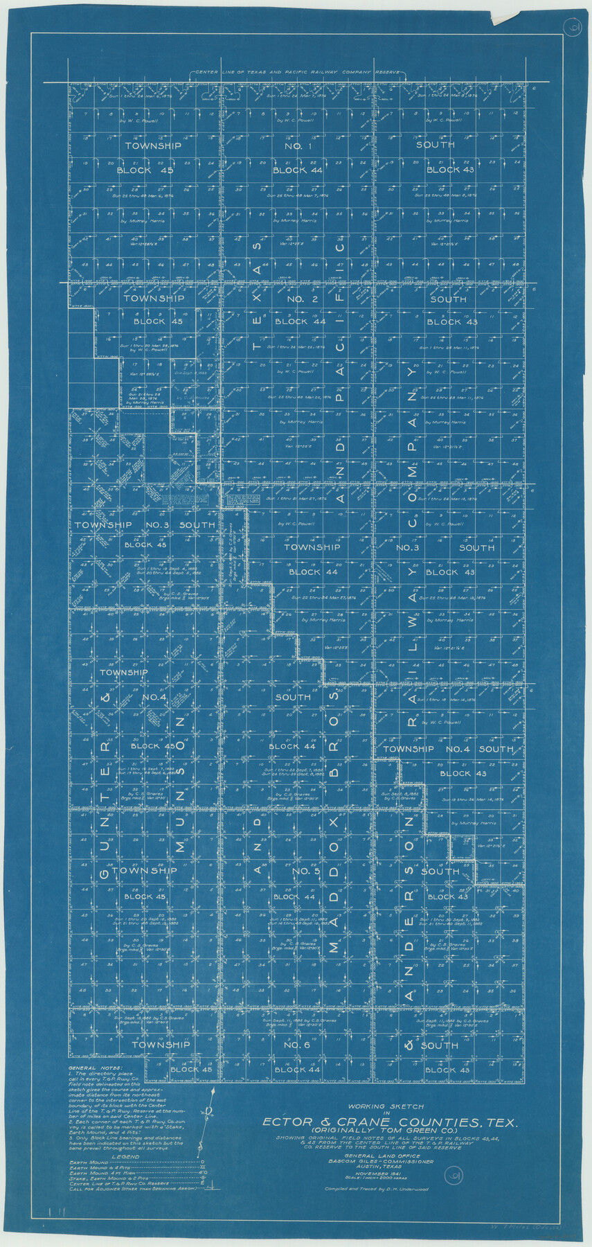 68849, Ector County Working Sketch 6, General Map Collection