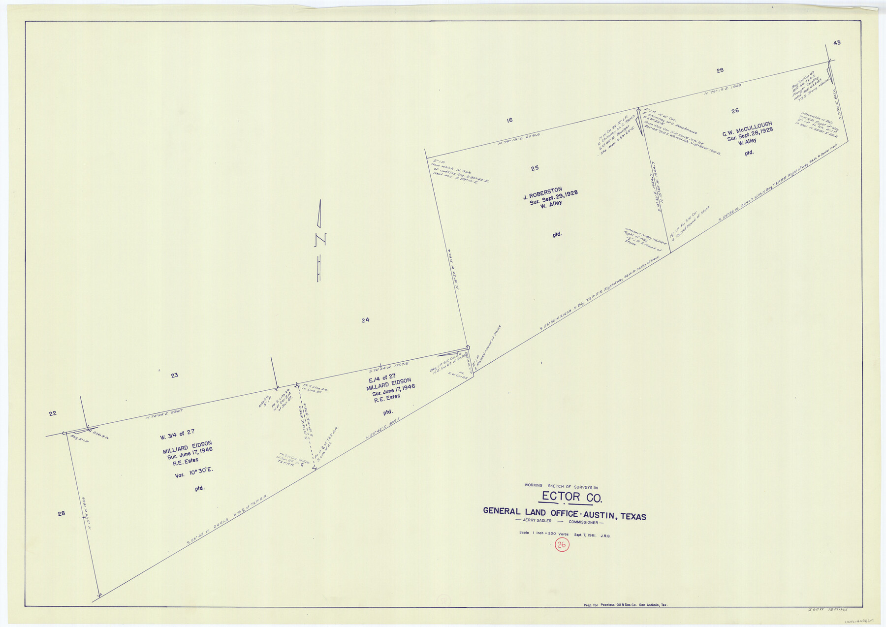 68869, Ector County Working Sketch 26, General Map Collection