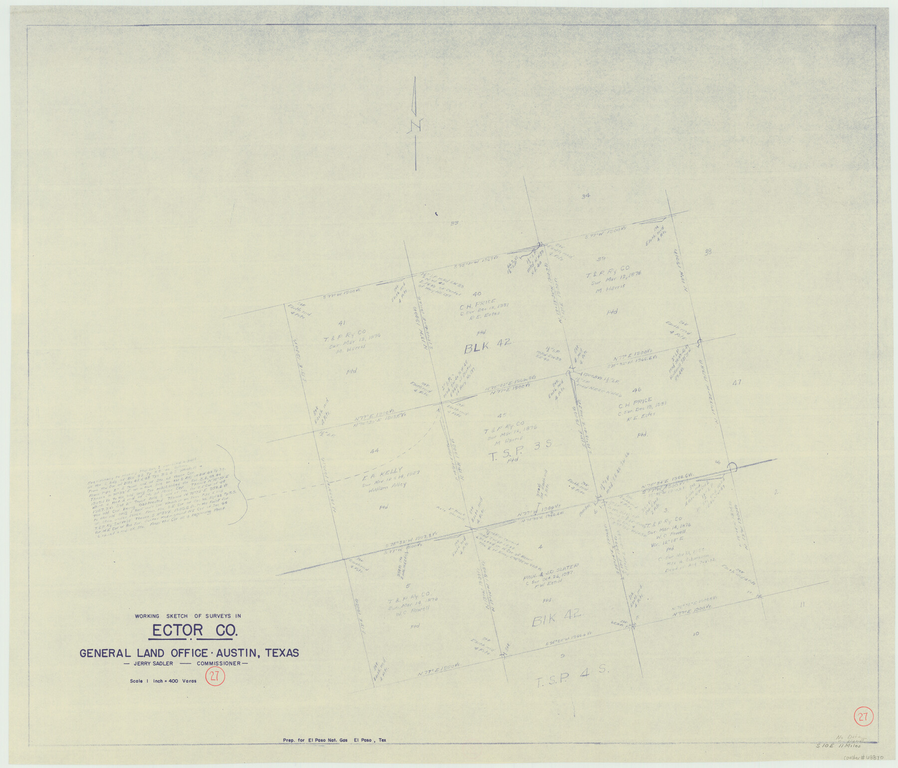 68870, Ector County Working Sketch 27, General Map Collection