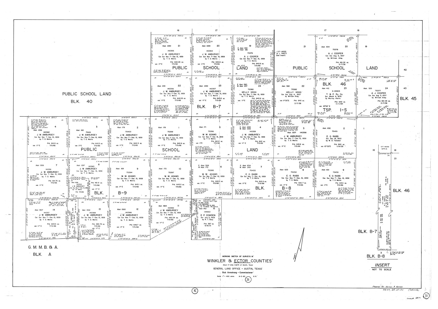 68874, Ector County Working Sketch 31, General Map Collection